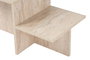 AUCUNE Mesa de centro HARMONY Rectangular Efecto travertino